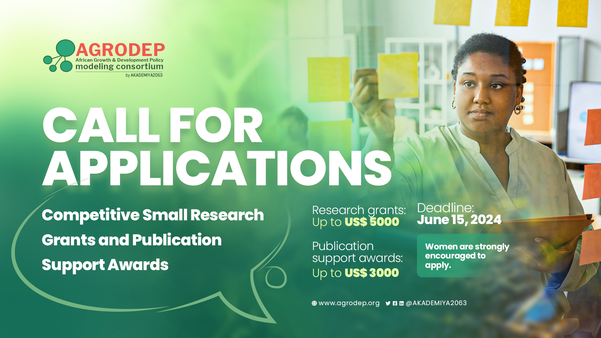 AGRODEP Grants and Awards - Online application page